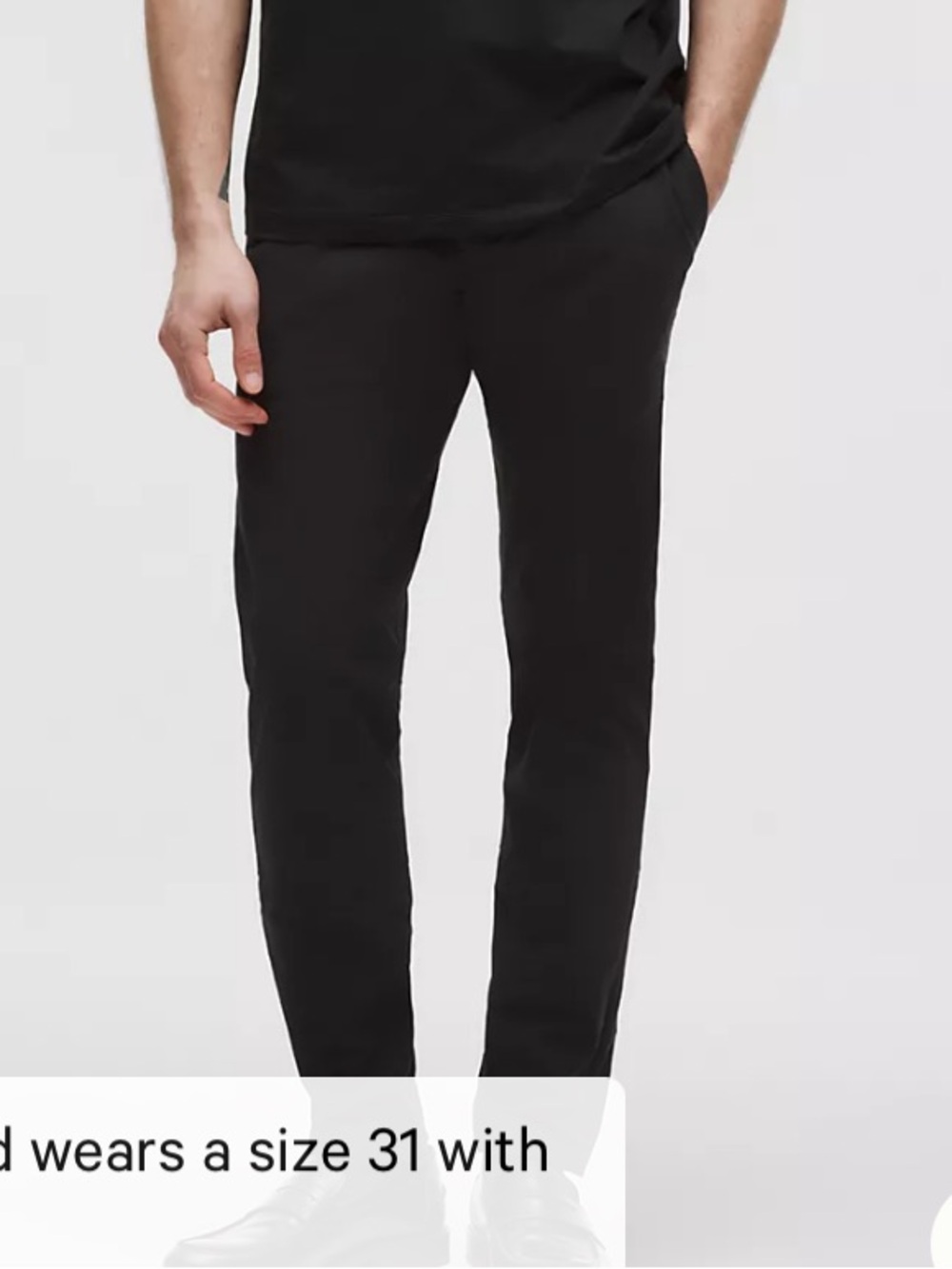 NWOT Men’s Lululemon ABC Slim-Fit Trouser 
Stretch Cotton VersaTwill - 33